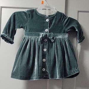 Carter's Just One You 2-PC Charming Velvet Kids With Diaper Cover GreeDress SZ3M